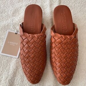 Lliberte woven leather mules NWT